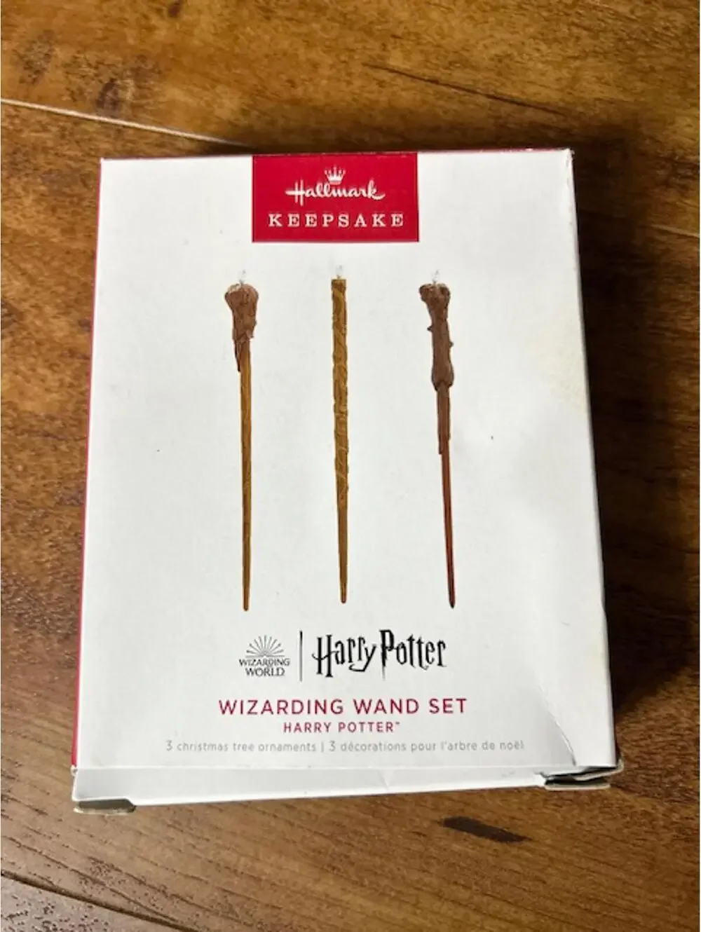 Hallmark Keepsake Harry Potter Wizarding Wand Set Christmas Ornaments 2022